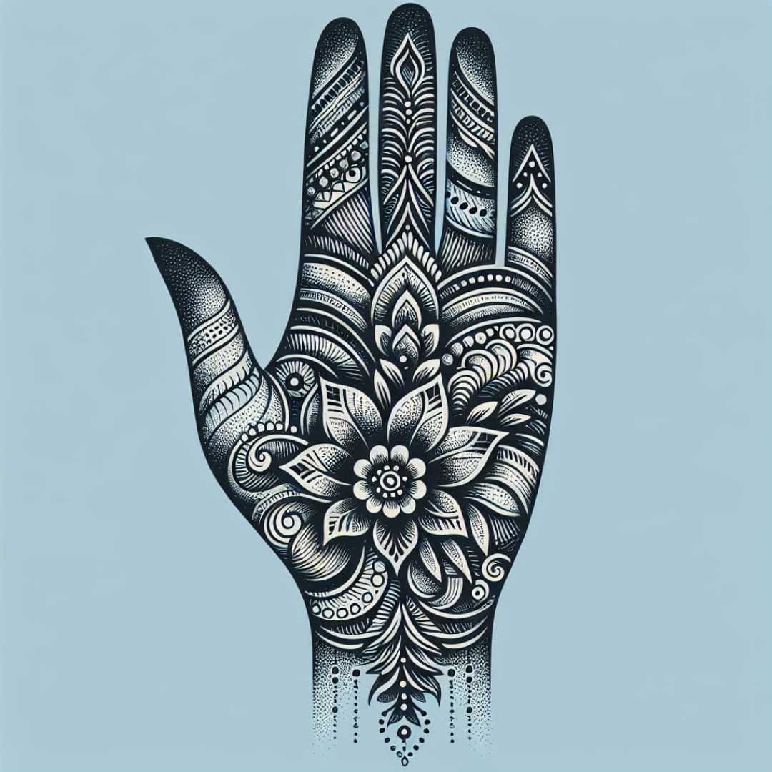Revolutionary Mehndi design inspired by the past, enhancing Instagram visibility.