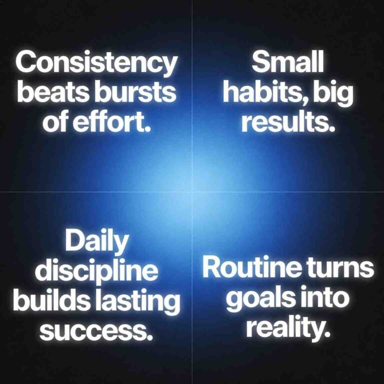 consistency discipline quotes habits routine success