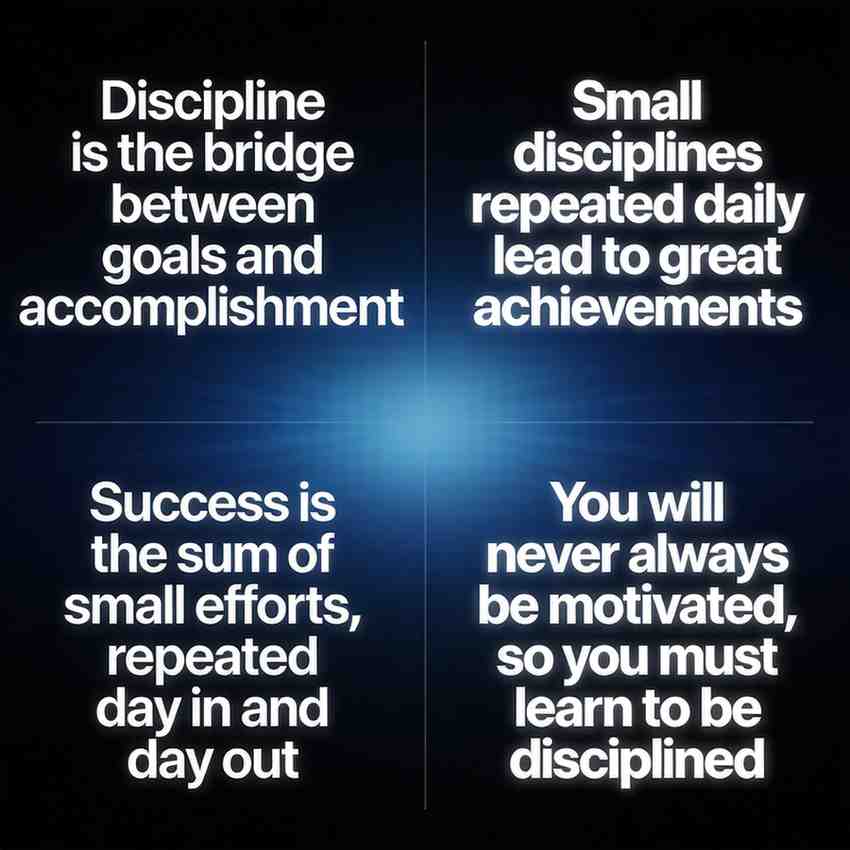 discipline quotes focus consistency success motivation