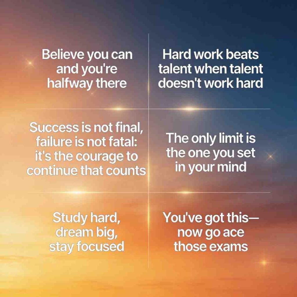 exam quotes motivation study success inspiration