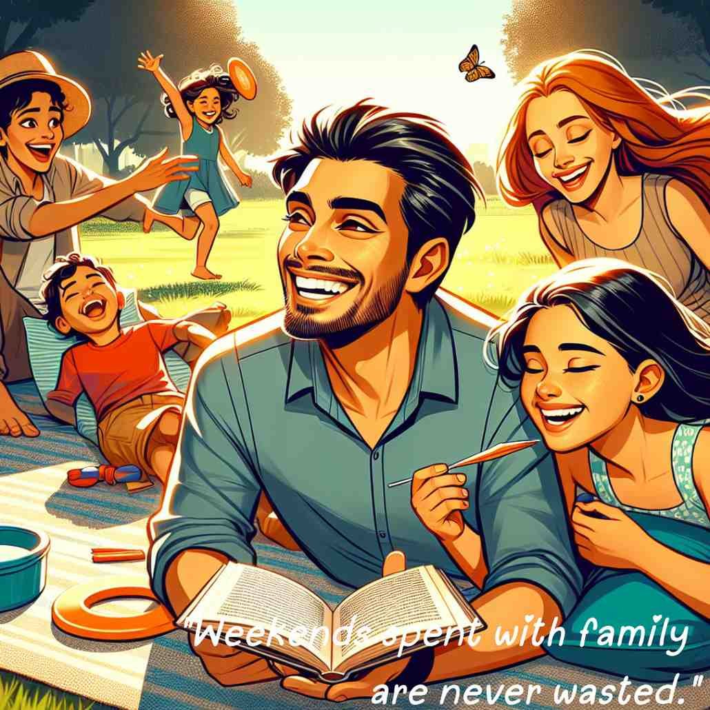 Family enjoying a picnic in a sunny park, highlighting relaxation and joy with loved ones.