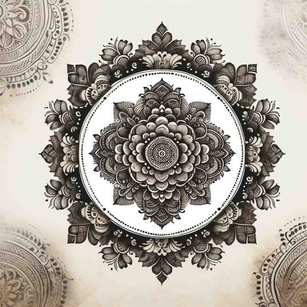 Swirls and dots in Mehndi, capturing artistic tradition for Instagram posts.