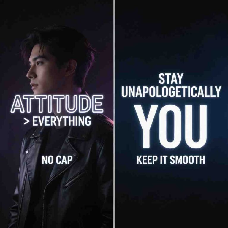 stylish and attitude unique dp quotes examples