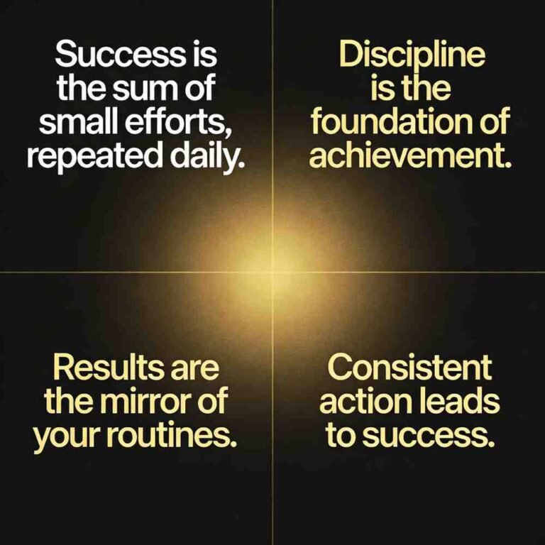success discipline quotes achievement consistency motivation