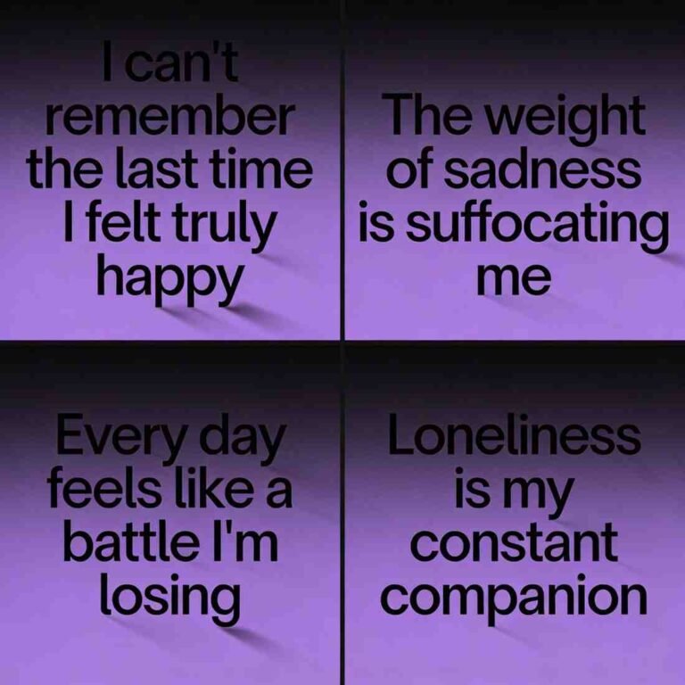 Sad XXXTENTACION-inspired quotes grid on dark purple gradient with bold typography