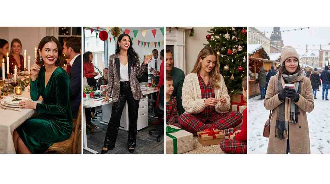 Christmas outfit ideas for different holiday occasions