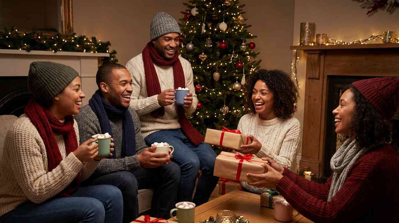 Festive Christmas and New Year wishes for friends