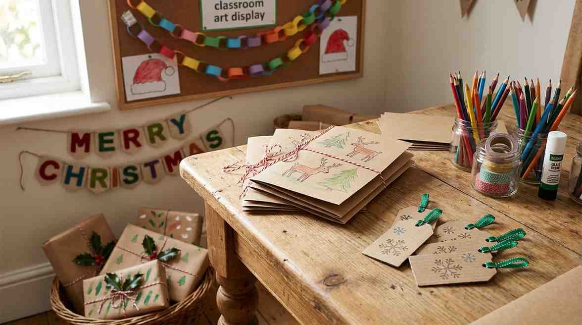 Creative ways to use handmade Christmas drawings for crafts and decorations