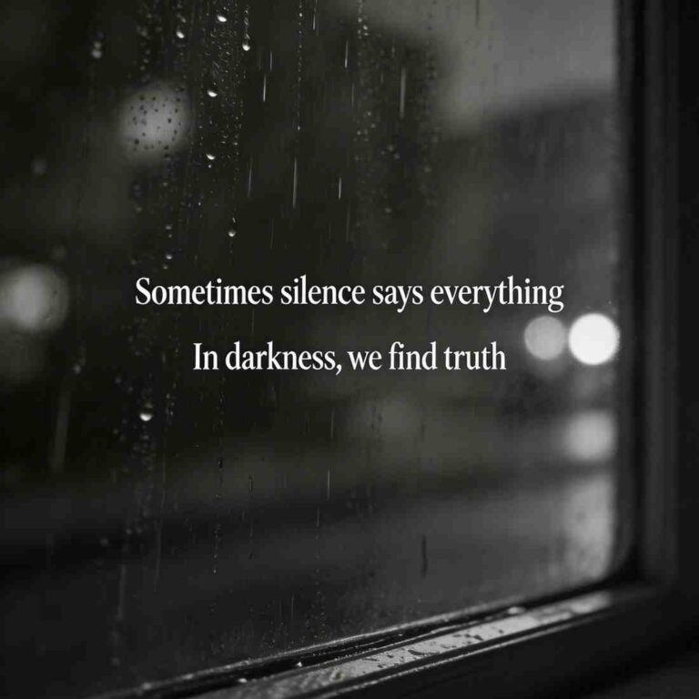 emotional deep black and white captions for reflective Instagram posts