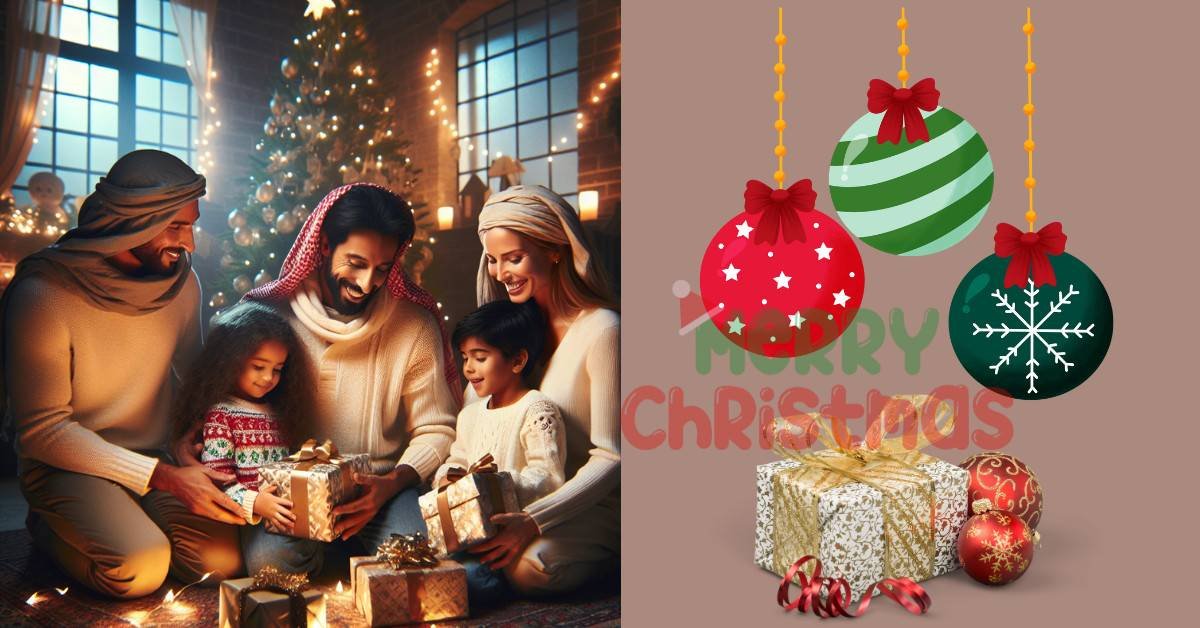 merry christmas and happy new year image desined for your family
