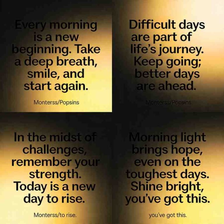 Comforting God quotes for difficult mornings on dark gradient with golden accents and bold font