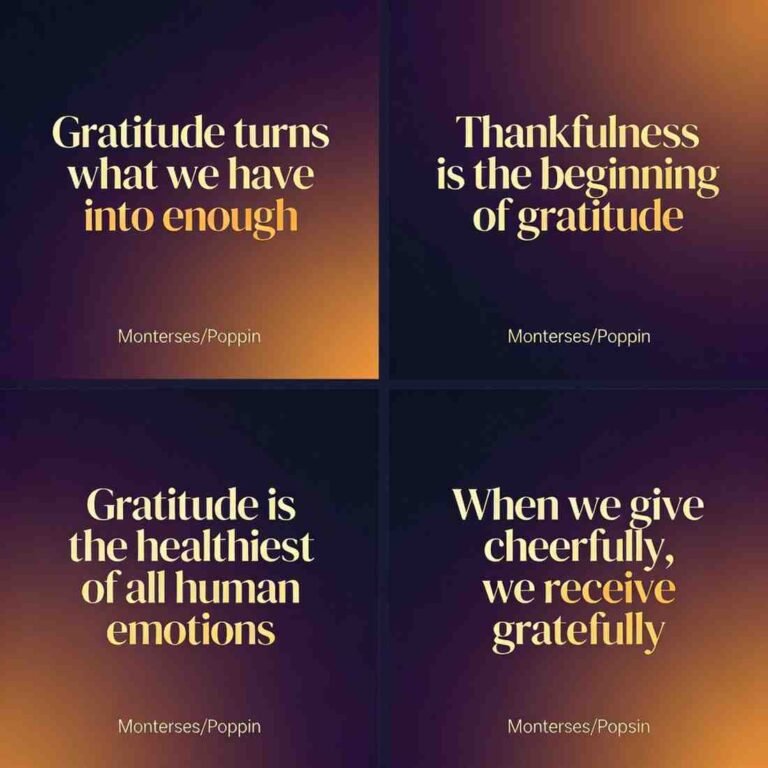 Gratitude quotes for parents on dark gradient background with bold typography