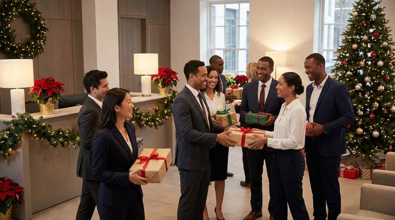 Professional Merry Christmas and Happy New Year wishes for colleagues