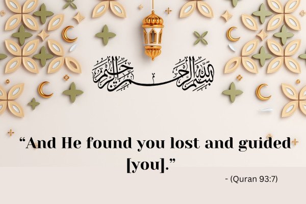 Quran verse about finding guidance when lost