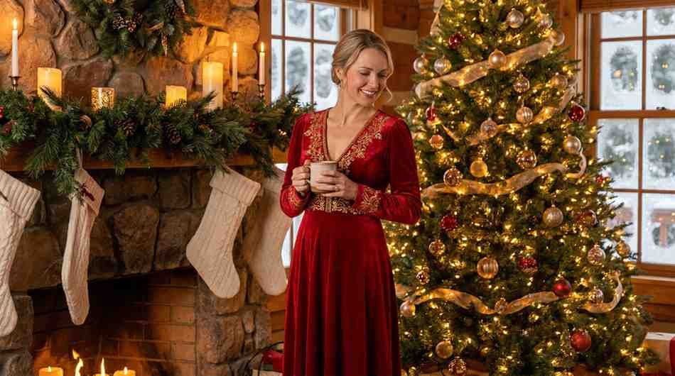 christmas dresses at macys Red Corset -Maxi Dress L / Red by Label S4U main image 1