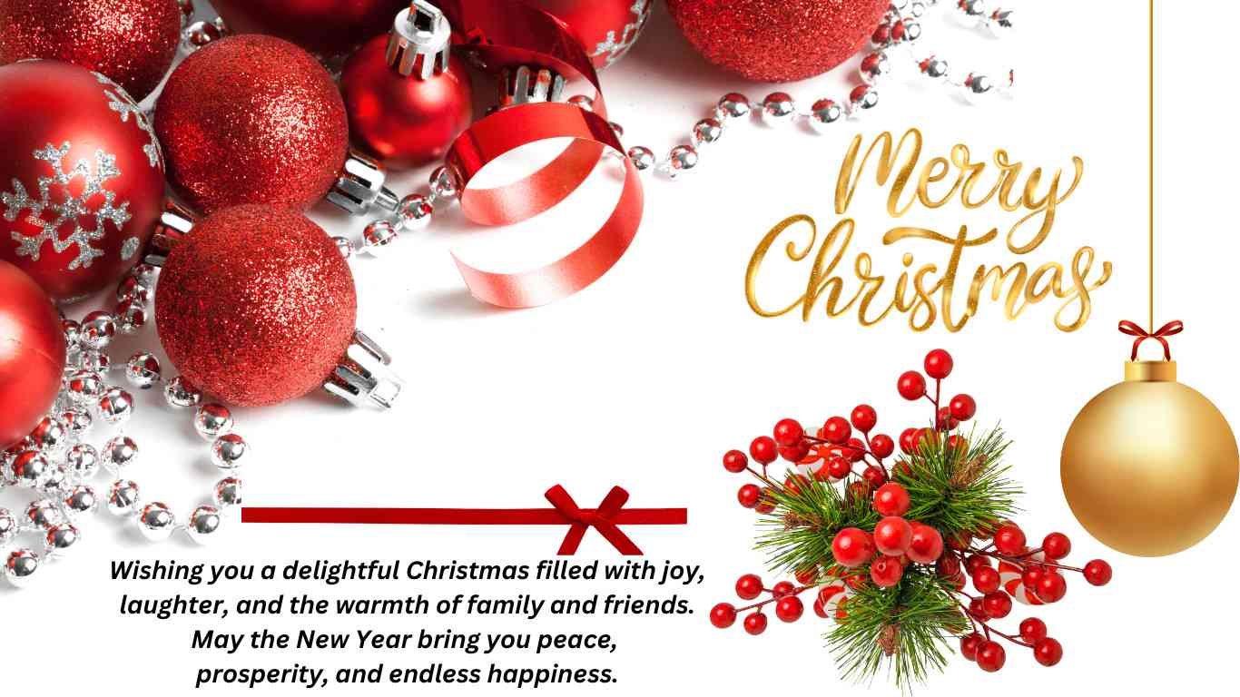 A greeting card designed for merry christmas and happy new year