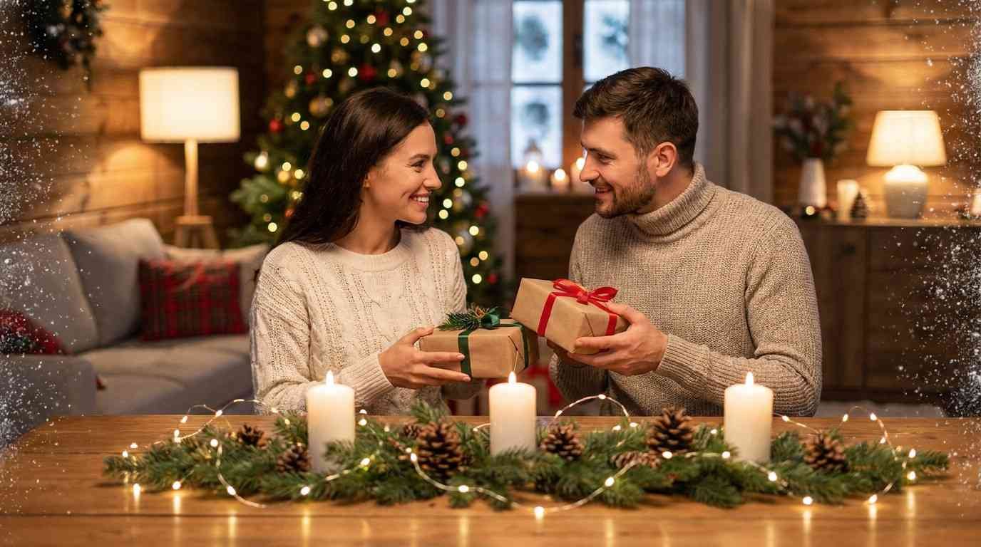 Romantic Merry Christmas and Happy New Year wishes for loved ones
