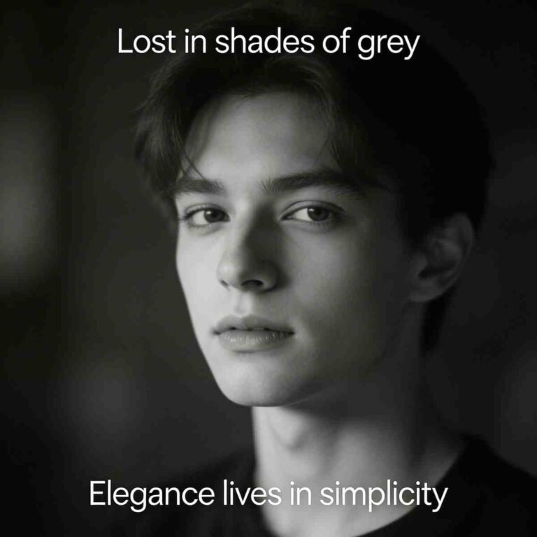 stylish black and white captions for Instagram profile pictures