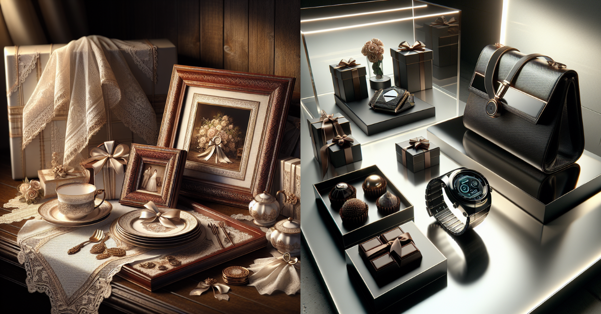 Traditional and Modern anniversary gifts image:A collection of traditional and modern gifts for a happy wedding anniversary Bhaiya and Bhabhi