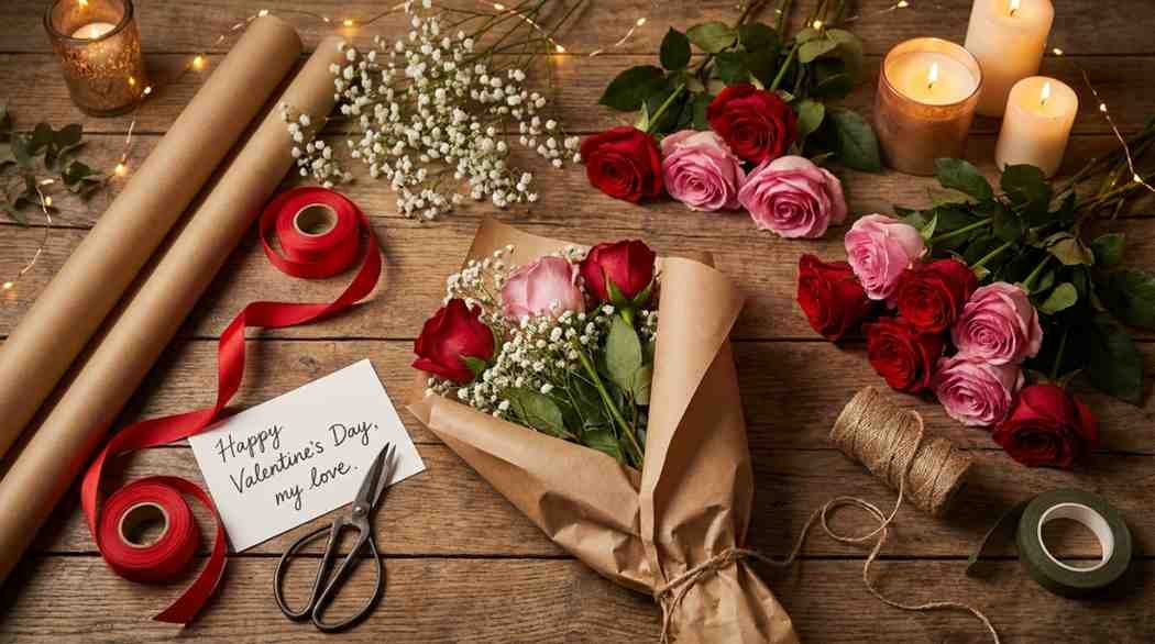 DIY Valentine rose bouquet ideas