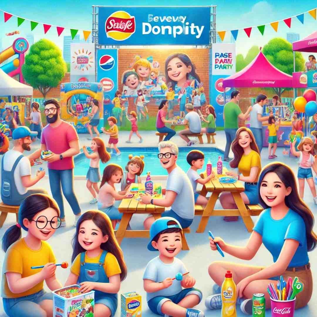 A happy family of four enjoying togetherness, reflecting happy family marketing.