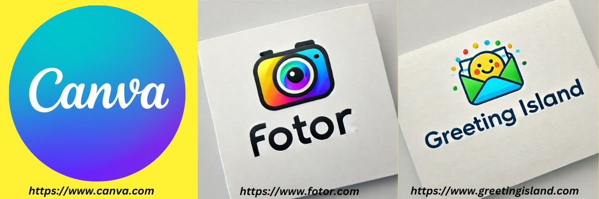 Fotor logo with colorful camera icon and official website
