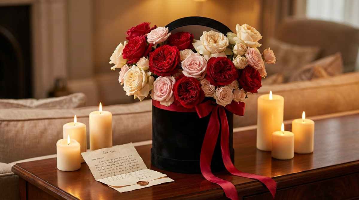 Luxury Valentine rose bouquet