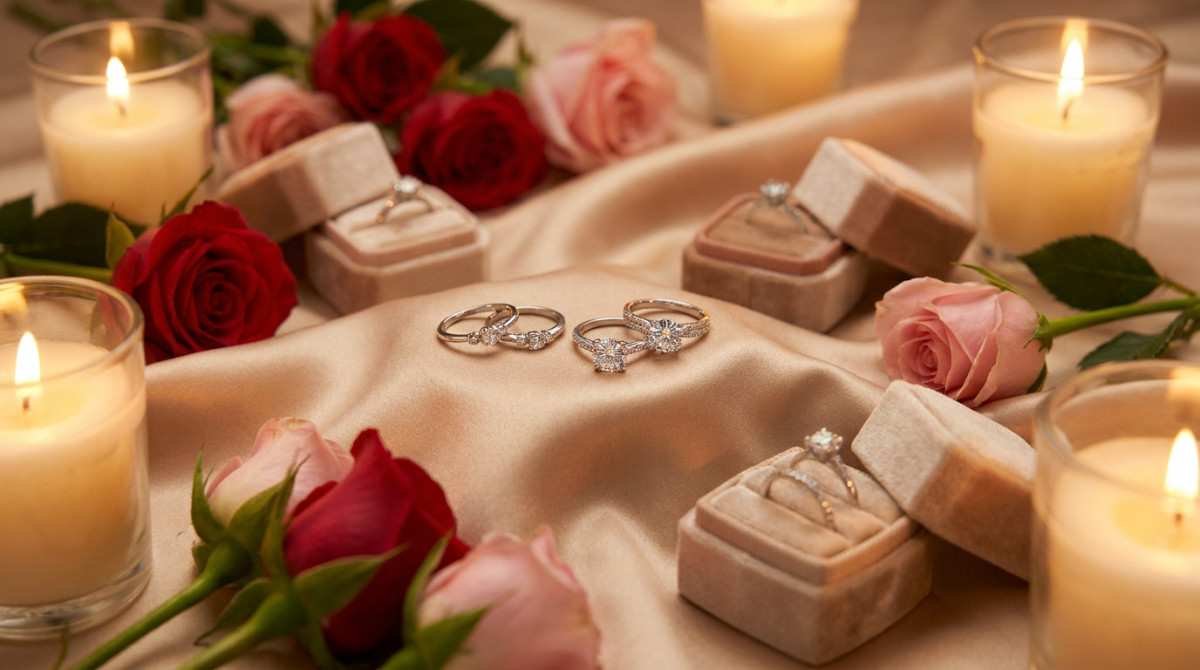 Promise rings and engagement rings for Valentine's Day