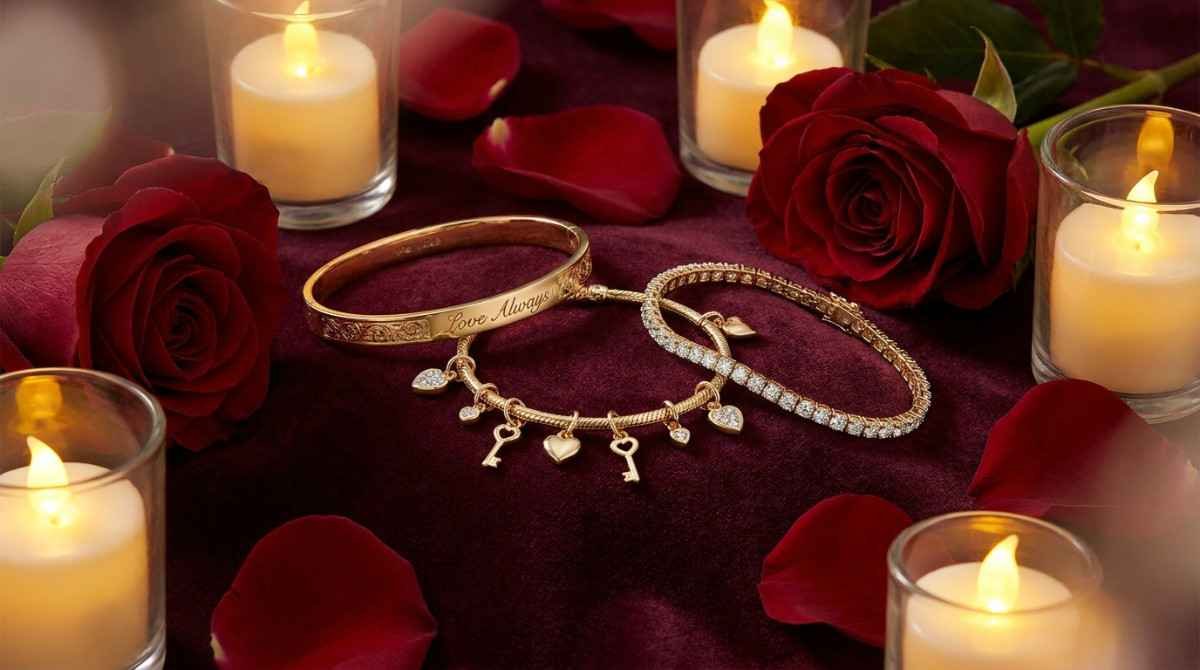 Valentine bracelets and bangles