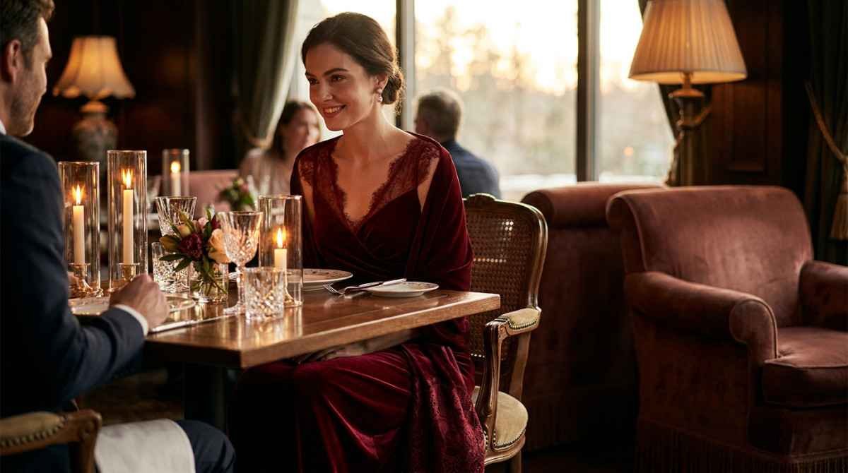 Valentine dinner date dress idea