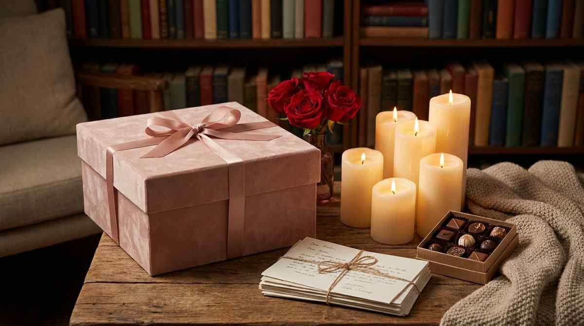 Romantic valentine gift box inspiration
