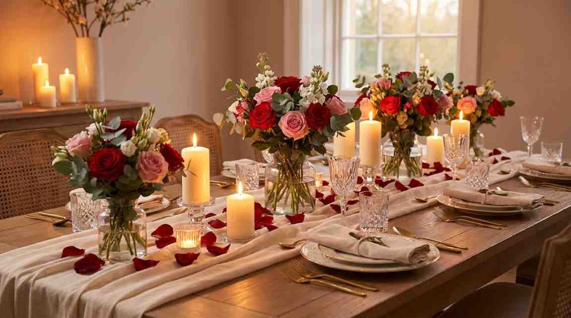 Valentine roses for home decor