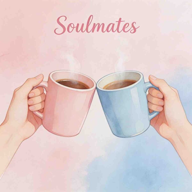 Coffee heart soulmates emotional friends group