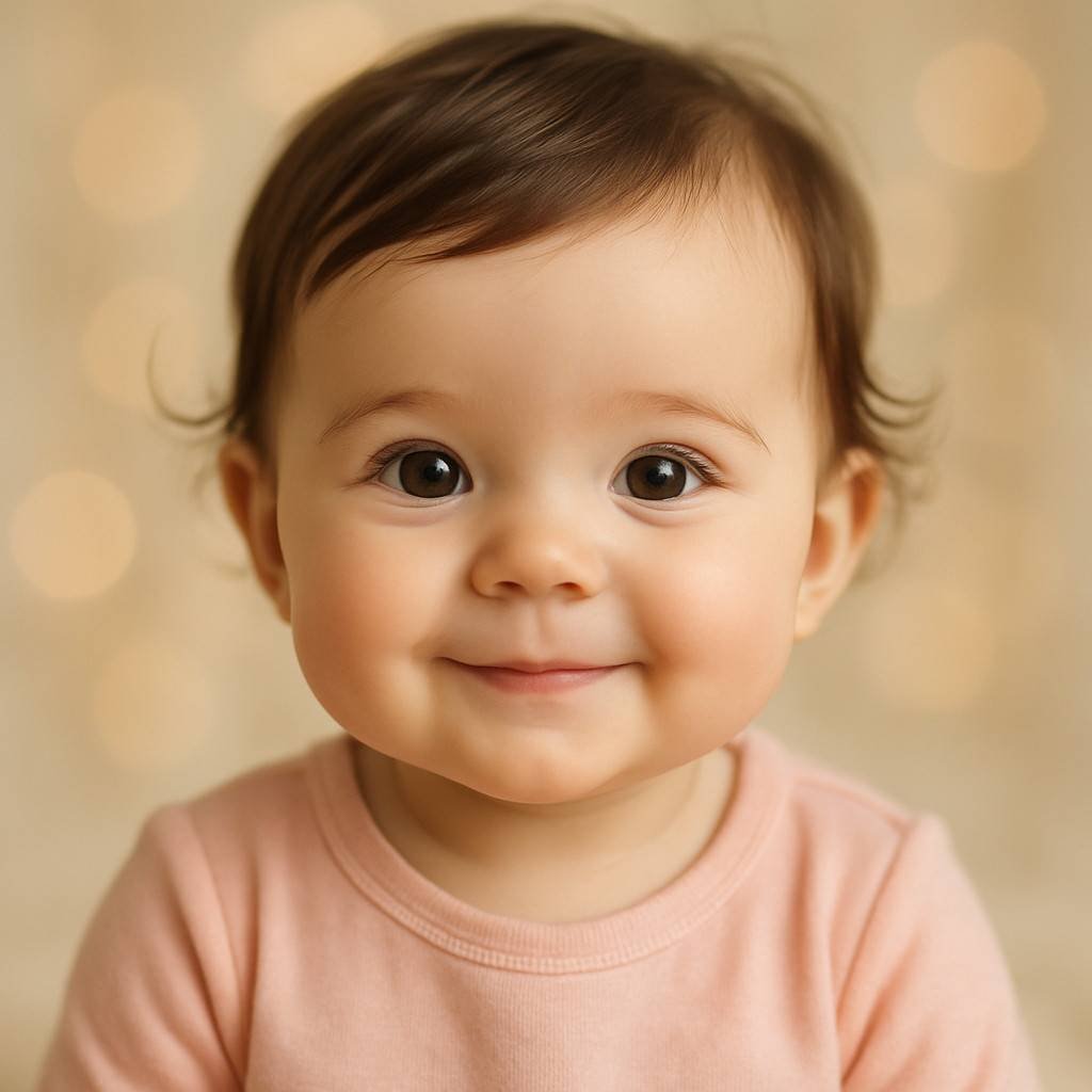 cuteness cute baby girl image for WhatsApp DP smiling portrait