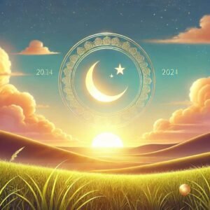 A serene sunrise symbolizing the timing of Eid ul Fitr prayer.