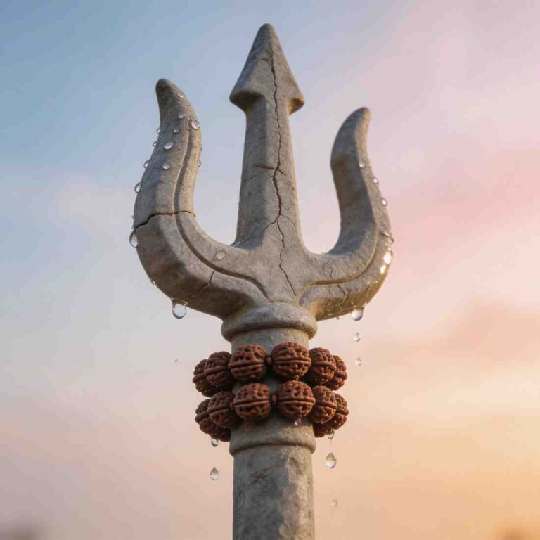 Ganga Trishul symbolic DP for WhatsApp