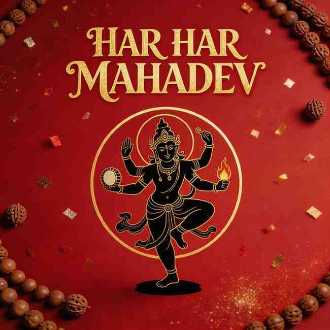 Har Har Mahadev festive DP for WhatsApp