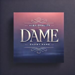 Elegant a name dp pic with balanced design and typography