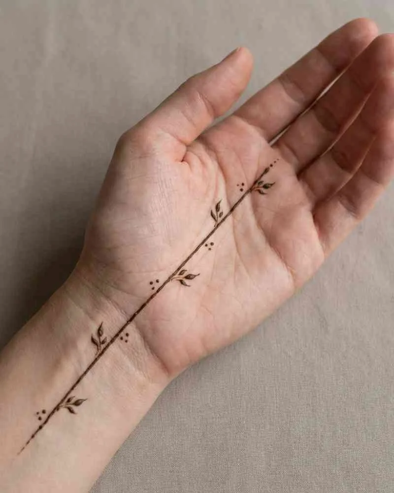 easy front hand eid mehndi design