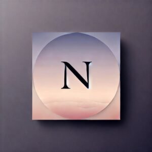 Minimalist a name dp pic with initials on gradient background