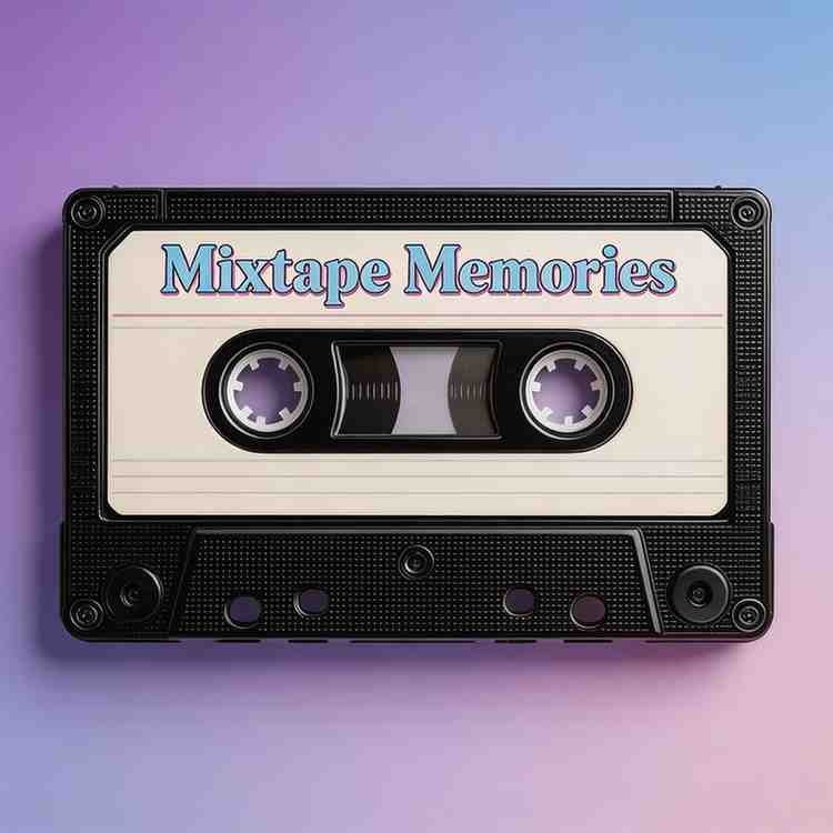 Vintage mixtape memories friends group icon