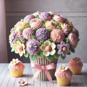 Mother’s Day cupcake bouquet idea.