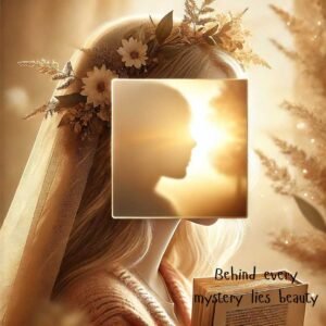 A mysterious silhouette of a girl with a soft golden glow, symbolizing beauty and intrigue, perfect for a WhatsApp DP.