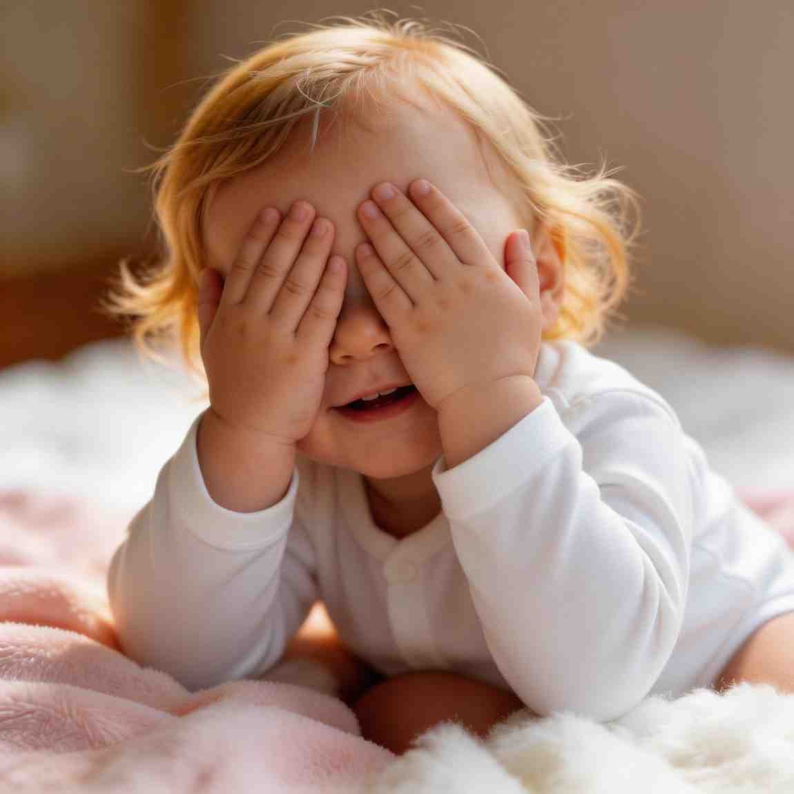 Peekaboo playing baby girl for WhatsApp DP