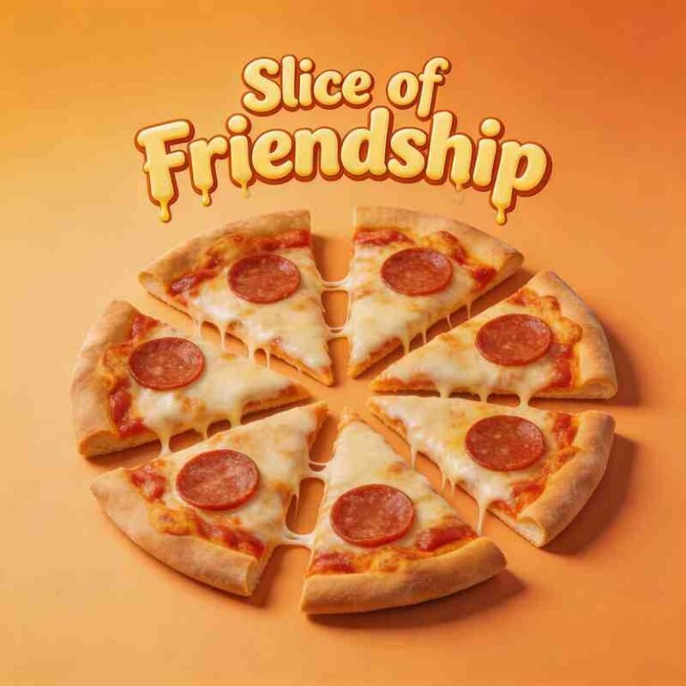 Pizza friendship slices funny group DP