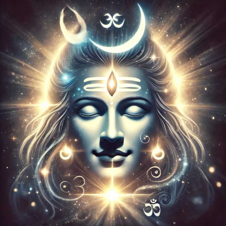 Powerful Mahadev DP for WhatsApp showing cosmic Shiva face with divine energy