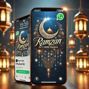 Ramzan ka Chand Mubarak WhatsApp status idea