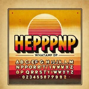 Retro-style a name dp pic with bold fonts and gradient background.