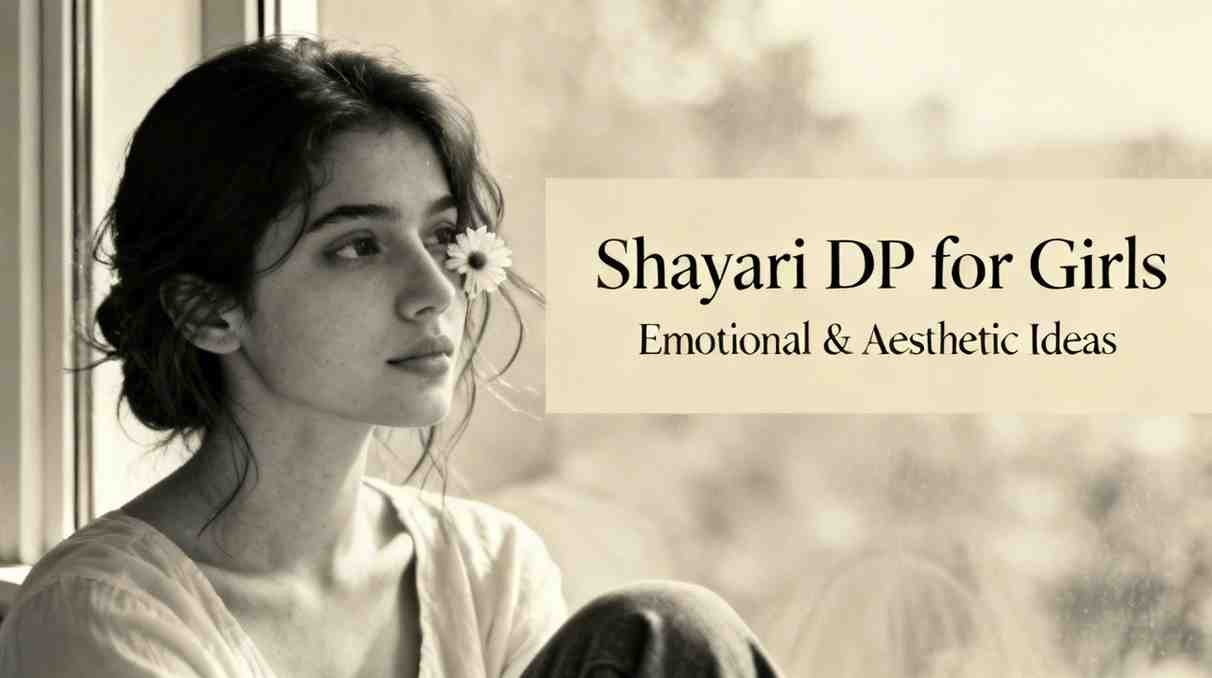 girl shayari dp with emotional aesthetic portrait near window light