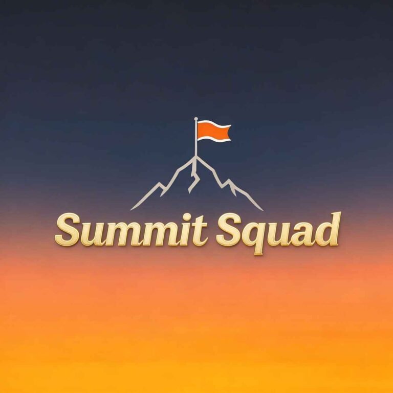 Mountain summit squad creative friends DP